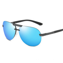 2020 new aluminum-magnesium alloy box fashion trend gold code frog sunglasses polarized shopping sunglasses men and women trend